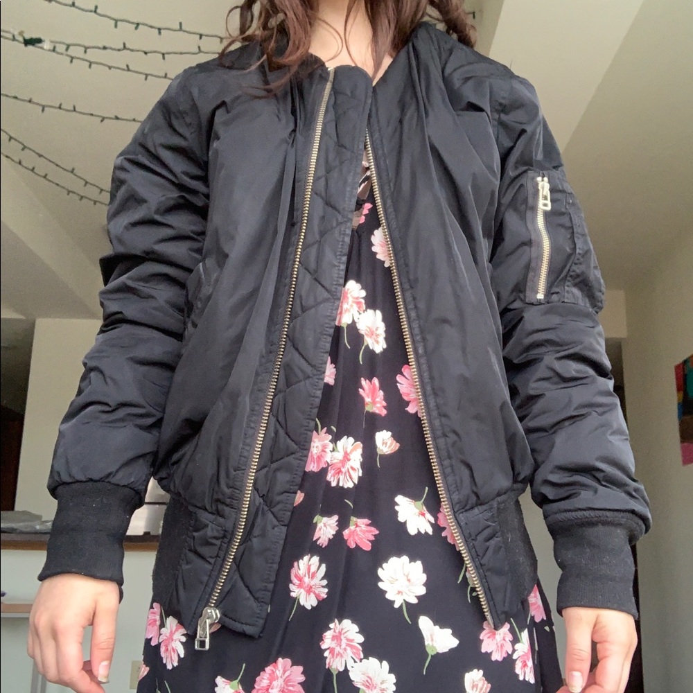 Aritzia brand TNA bomber jacket